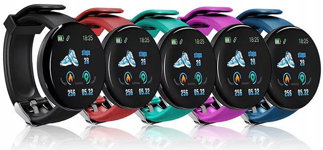 Moteriškas laikrodis / MK-Tech / SMARTWATCH / žingsniamatis / pulsometras / violetinis