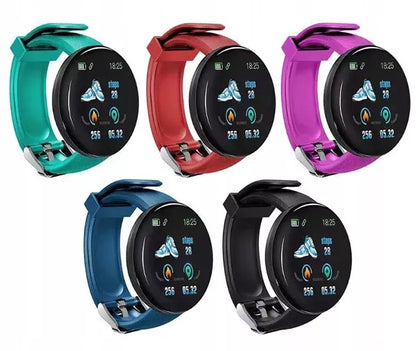 Moteriškas laikrodis / MK-Tech / SMARTWATCH / žingsniamatis / pulsometras / violetinis