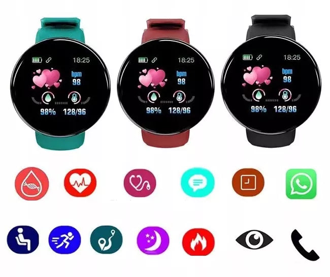 Moteriškas laikrodis / MK-Tech / SMARTWATCH / žingsniamatis / pulsometras / violetinis