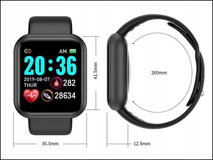 Vaikiškas laikrodis / SMARTWATCH / žingsniamatis / širdies ritmo matuoklis