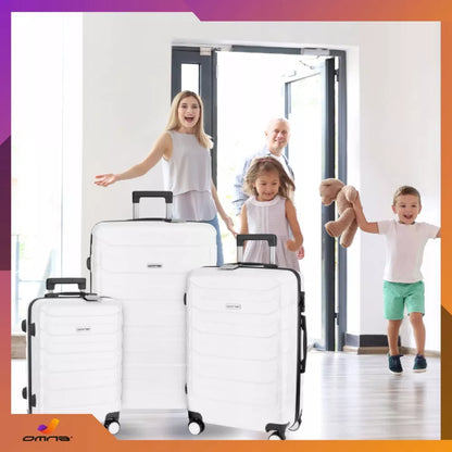 3 kelioninių lagaminų rinkinys 3in1 ABS bagažas lagaminas ant ratukų 94L+63L+40L