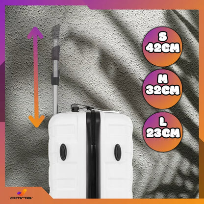 3 kelioninių lagaminų rinkinys 3in1 ABS bagažas lagaminas ant ratukų 94L+63L+40L