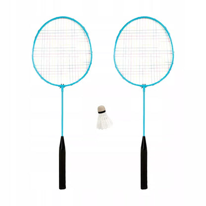Badmintono rinkinys – 2 raketės, plunksninė, dėklas
