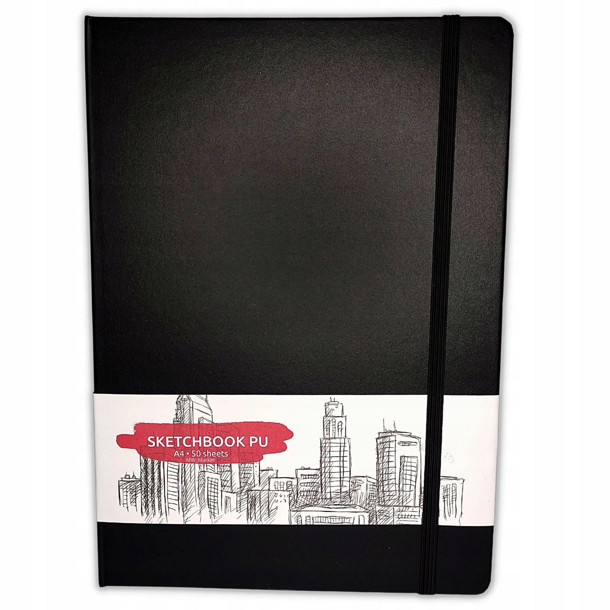 A4 eskizų bloknotas, 50 lapų, 150 g/m², su kietu viršeliu