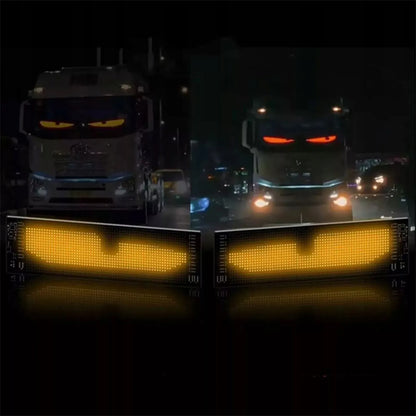 LED automobilio žibintai velnio akys DIY sunkvežimiams SUV 100*380mm IP65 USB