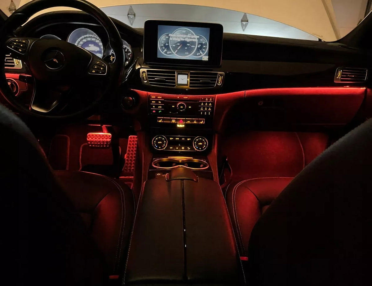 Automobilio Salono LED RGB 7 m RGB Apšvietimas Valdomas Programėle / Nuotolinio Valdymo Pulteliu