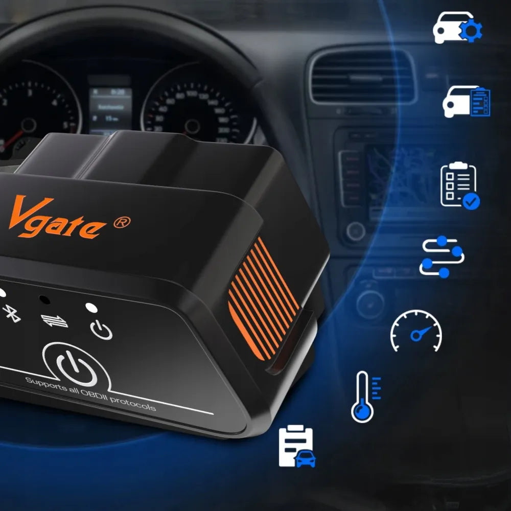 Diagnostinis interfeisas Vgate iCar2 OBD2 ELM327 Bluetooth