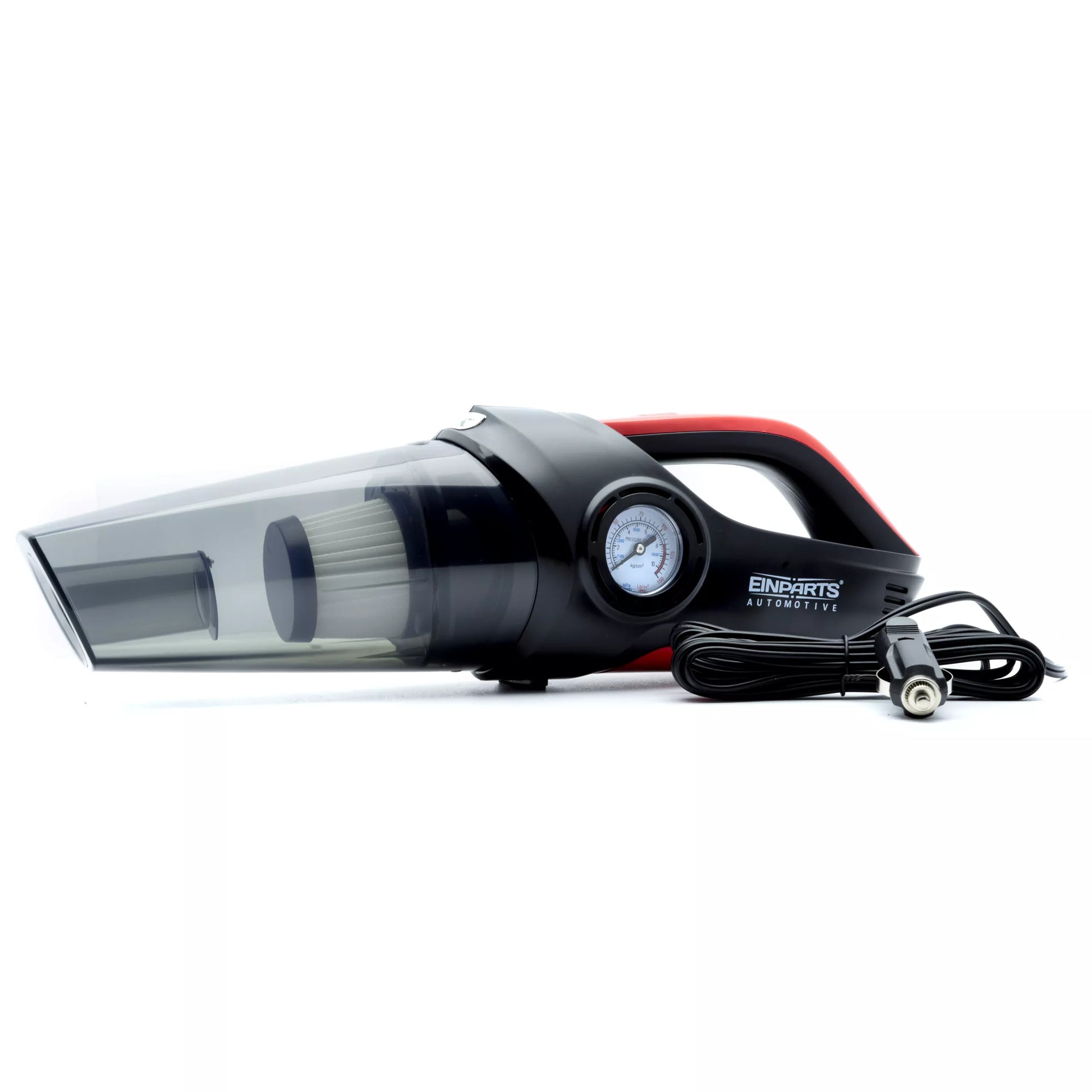 Galingas automobilinis dulkių siurblys su kompresoriumi 120W 12V