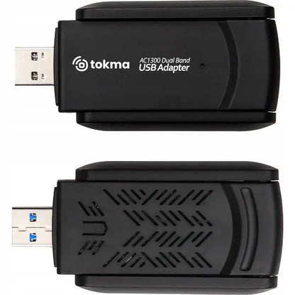 AC1300 belaidis USB Wi-Fi tinklo adapteris su antenomis 1300Mbps 5GHz WPA3