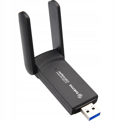 AC1300 belaidis USB Wi-Fi tinklo adapteris su antenomis 1300Mbps 5GHz WPA3