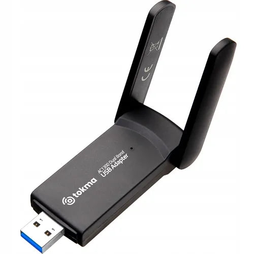 AC1300 belaidis Wi-Fi tinklo adapteris USB su antenomis 1300 Mbps 5 GHz