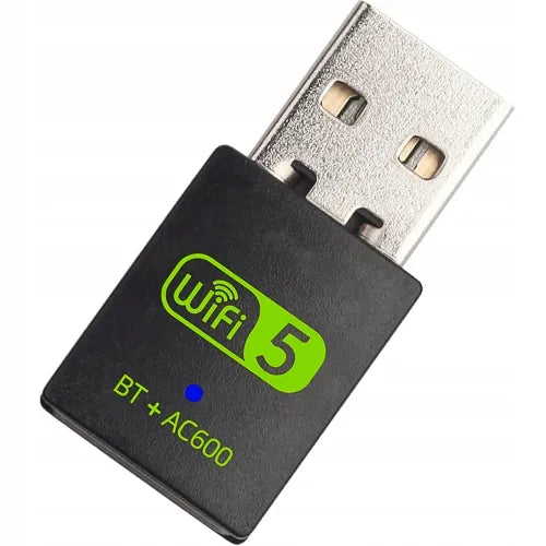 AC600 tinklo plokštė WiFi su Bluetooth 4.2 adapteriu 600mbps USB 5GHz