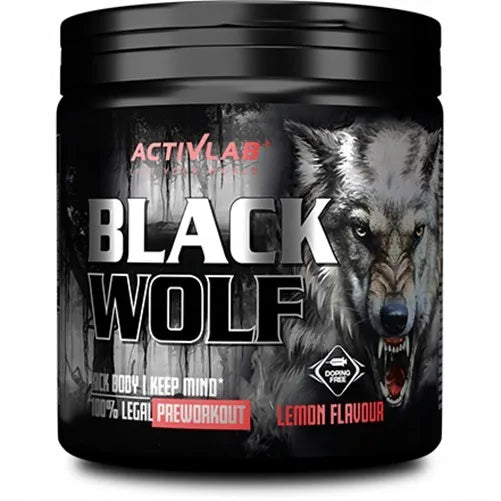 Activlab Black Wolf Preworkout – prieštreniruotinis papildas, 300 g, citrinų skonio
