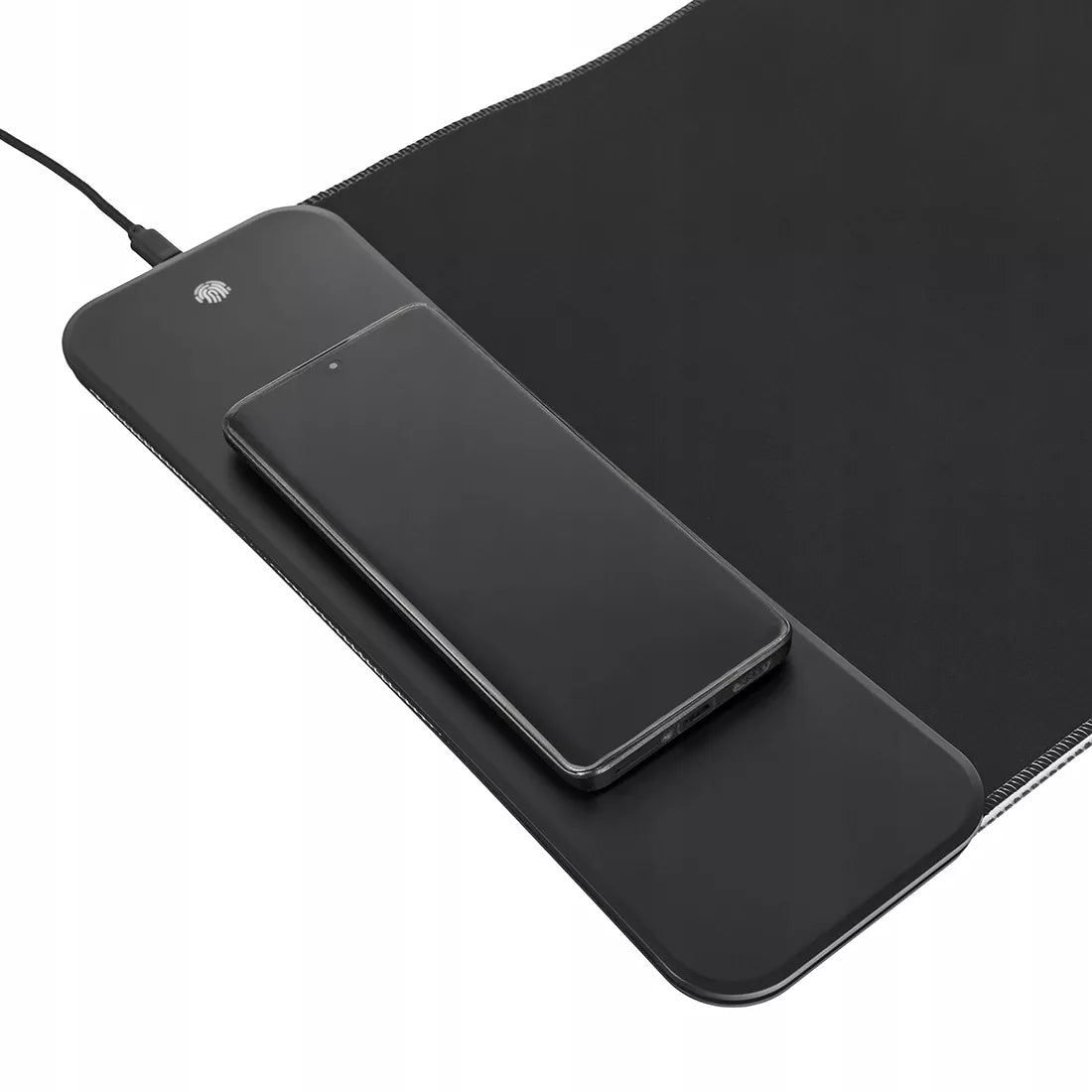 Šviečiantis RGB Žaidimų pelės kilimėlis XL 80x30 + QI įkroviklis