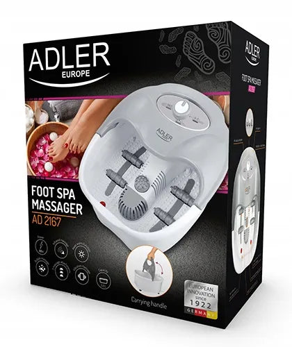 Adler AD 2167 pėdų masažuoklis su infraraudonųjų spindulių šildymu ir masažo voleliais