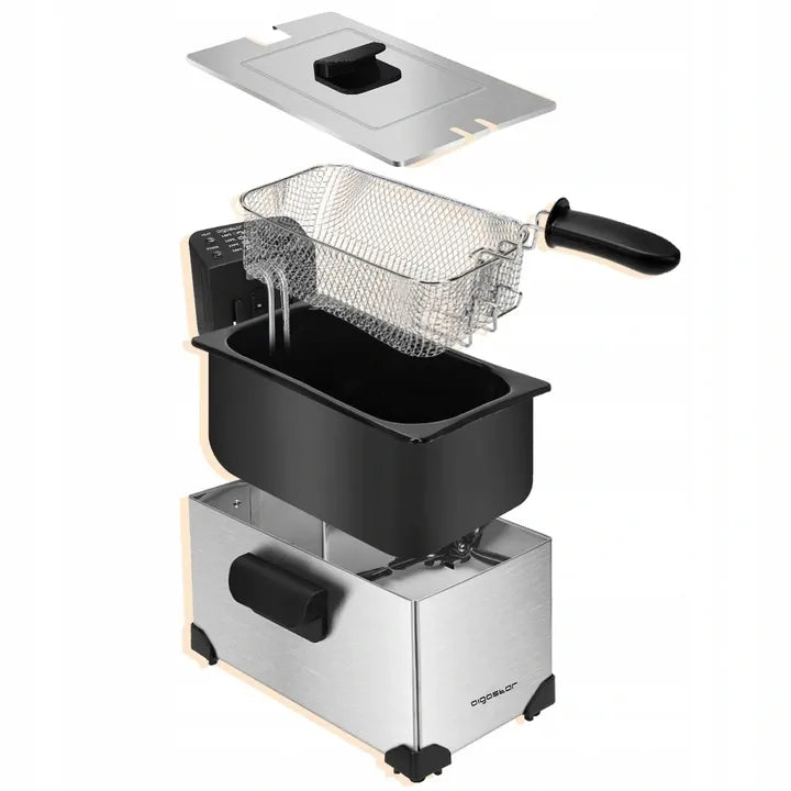 Aigostar 30HEY riebalų gruzdintuvė 3L tradicinė gruzdintuvė 2200W
