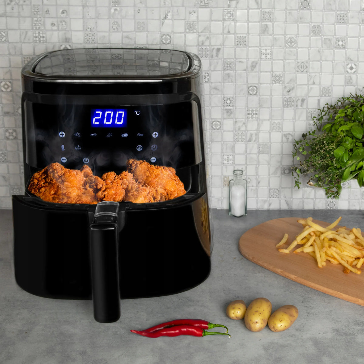 Aigostar oro gruzdintuvė Air Fryer Smart 7L 1900W LCD