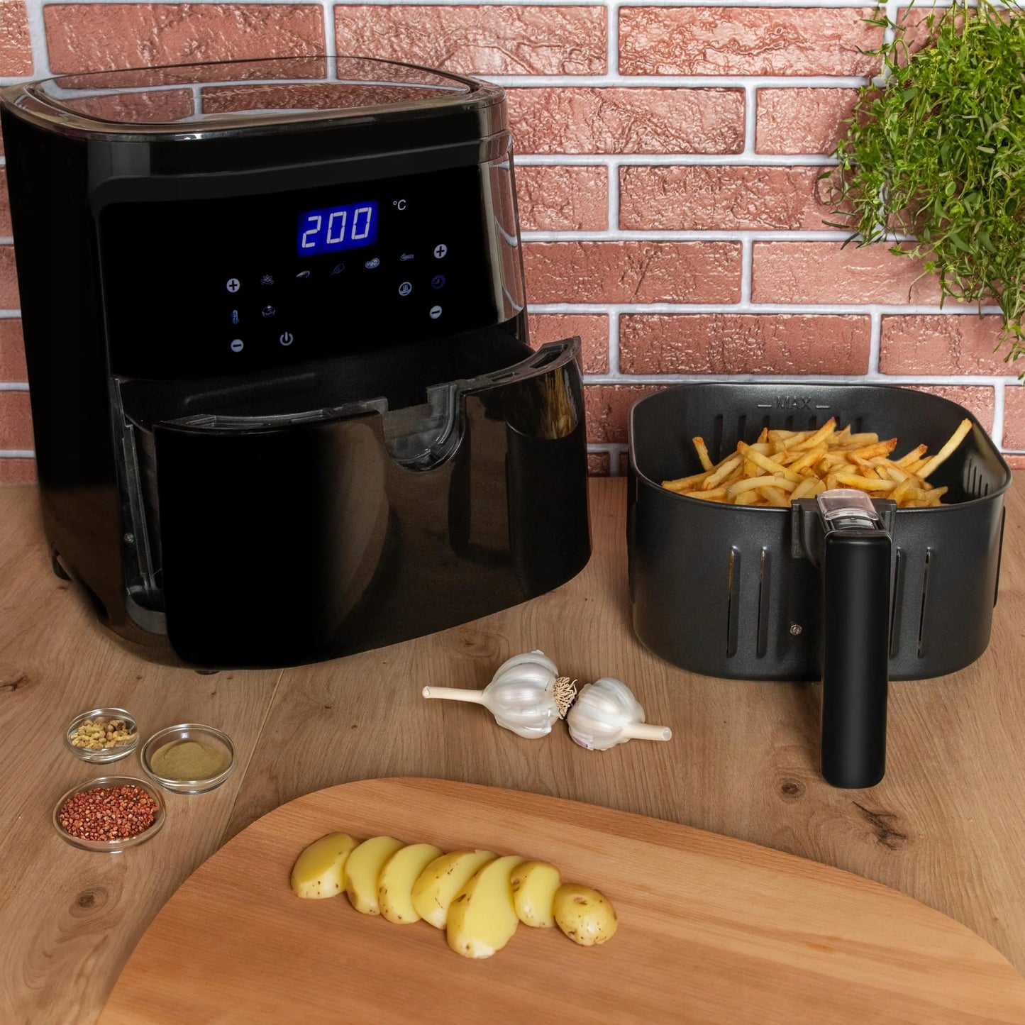 Aigostar oro gruzdintuvė Air Fryer Smart 7L 1900W LCD