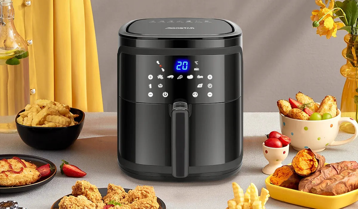 Aigostar oro gruzdintuvė Air Fryer Smart 7L 1900W LCD