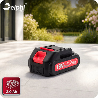 Akumuliatorinės žolės ir gyvatvorių žirklės Delphi Tools 2Ah 2-in-1 su 2 peiliais