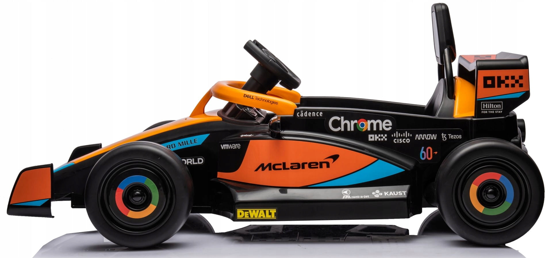 Akumuliatorinis automobilis Bolid Quad elektrinė transporto priemonė McLaren Sun Baby