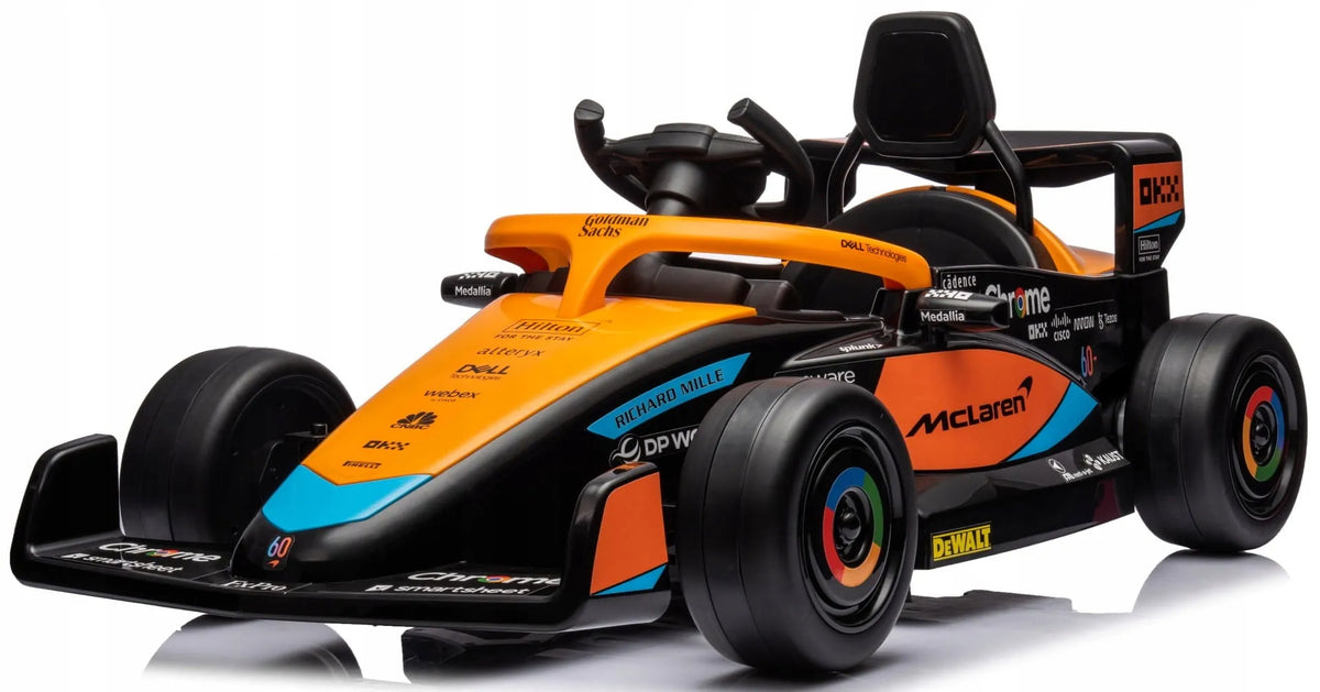 Akumuliatorinis automobilis Bolid Quad elektrinė transporto priemonė McLaren Sun Baby