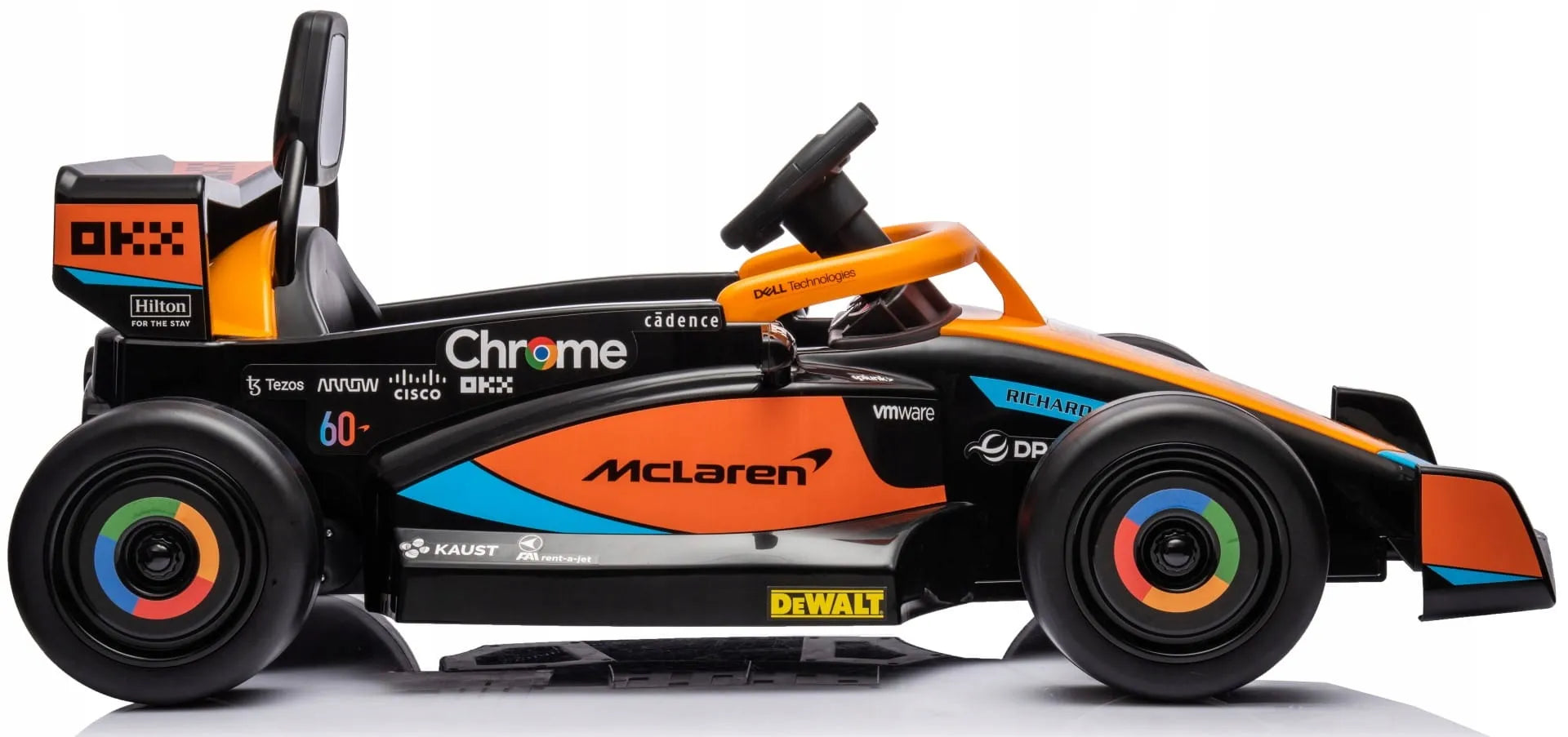 Akumuliatorinis automobilis Bolid Quad elektrinė transporto priemonė McLaren Sun Baby