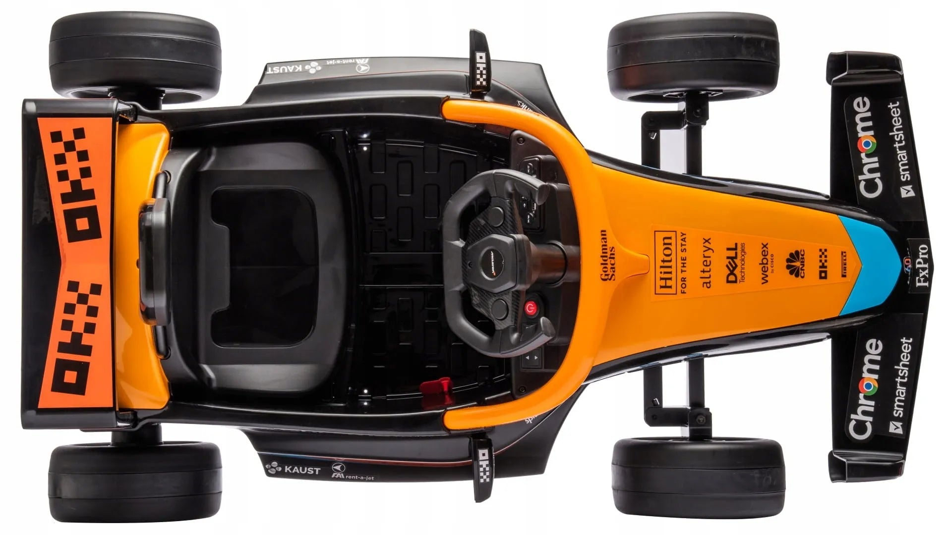Akumuliatorinis automobilis Bolid Quad elektrinė transporto priemonė McLaren Sun Baby
