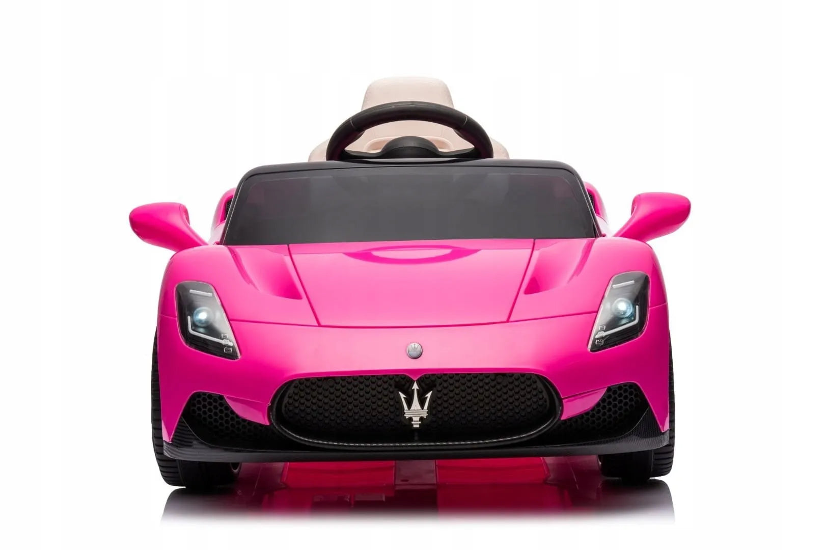 Akumuliatorinis automobilis Sun Baby Maserati GT Cabrio su pulteliu, MP3 ir LED, rožinis
