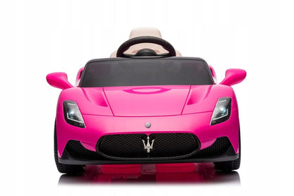 Akumuliatorinis automobilis Sun Baby Maserati GT Cabrio su pulteliu, MP3 ir LED, rožinis