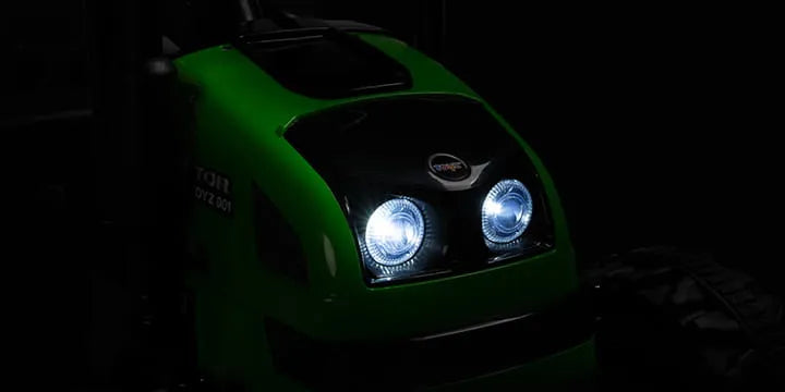 Akumuliatorinis traktorius Toyz su priekaba Caretero Hector green