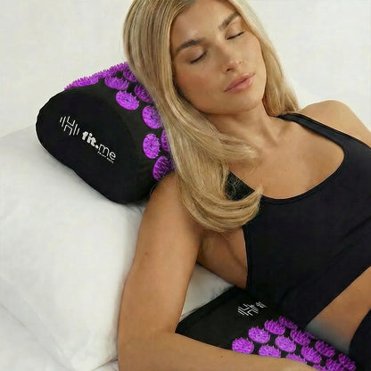 Akupresūros kilimėlis su pagalve Fit.Me Zen Lite violetinės spalvos