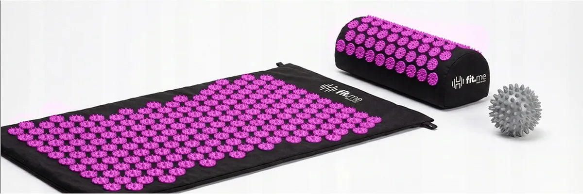 Akupresūros kilimėlis su pagalve Fit.Me Zen Lite violetinės spalvos