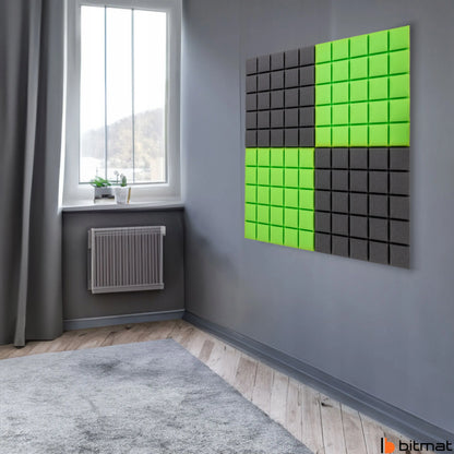 Akustiniai paneliai 50x50x5 cm žaidimų kambariui