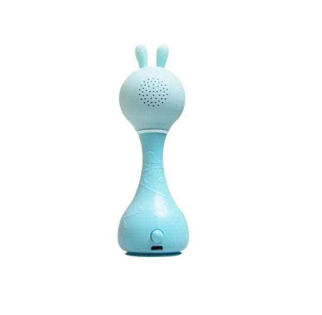 Alilo Smarty Bunny R1 interaktyvus triušiukas-barškutis su muzikos grotuvu, mėlynas