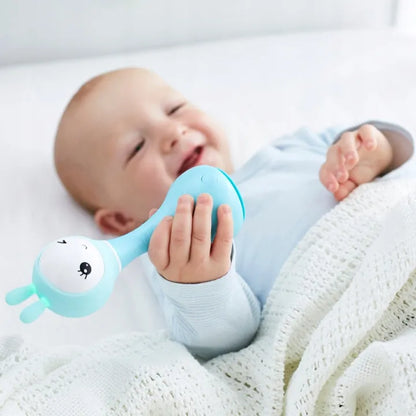 Alilo Smarty Bunny R1 interaktyvus triušiukas-barškutis su muzikos grotuvu, mėlynas