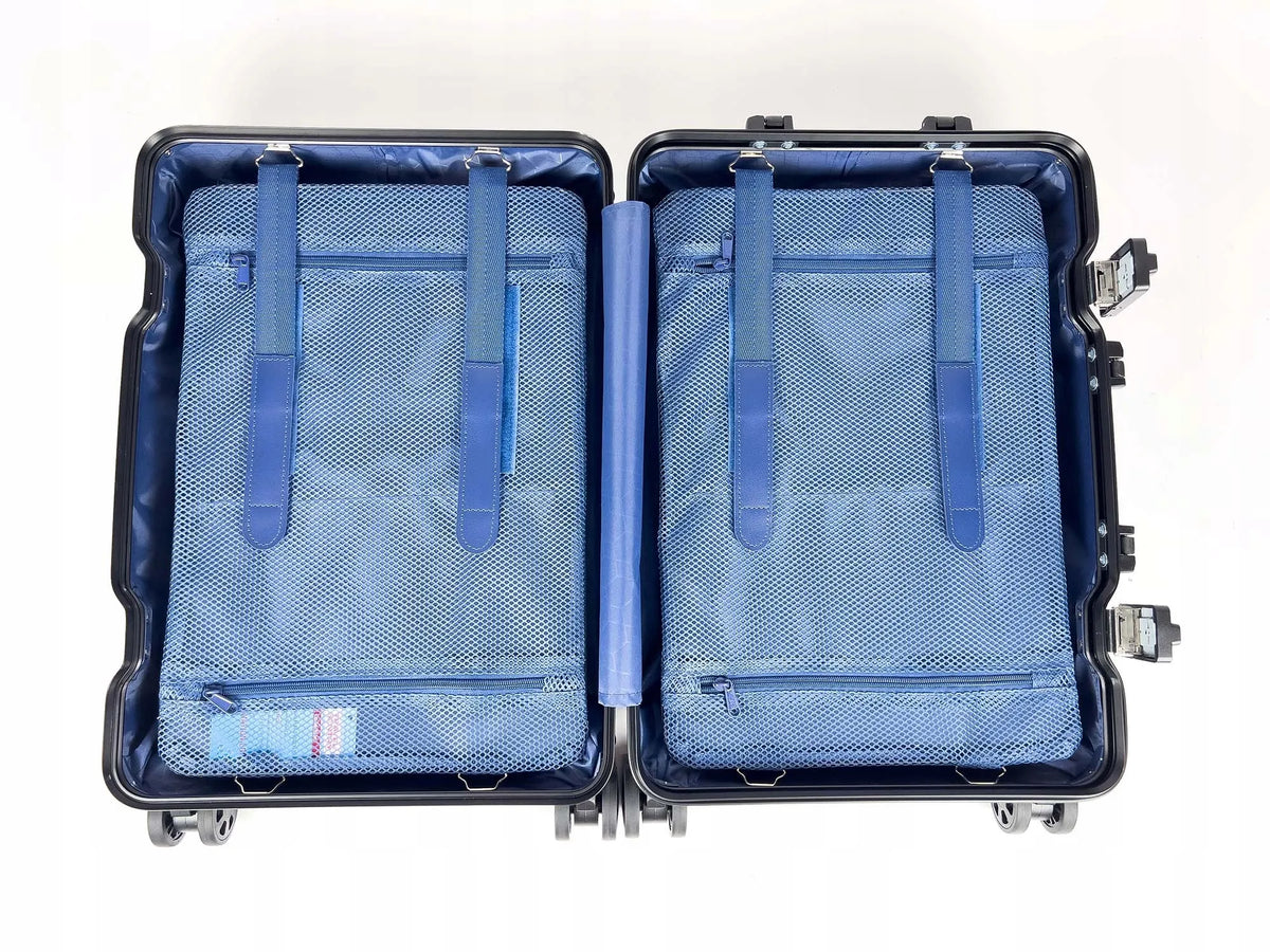 Aliumininis lagaminas 24" JUODAS 60x40x24 cm | 60L | ~4,8 kg
