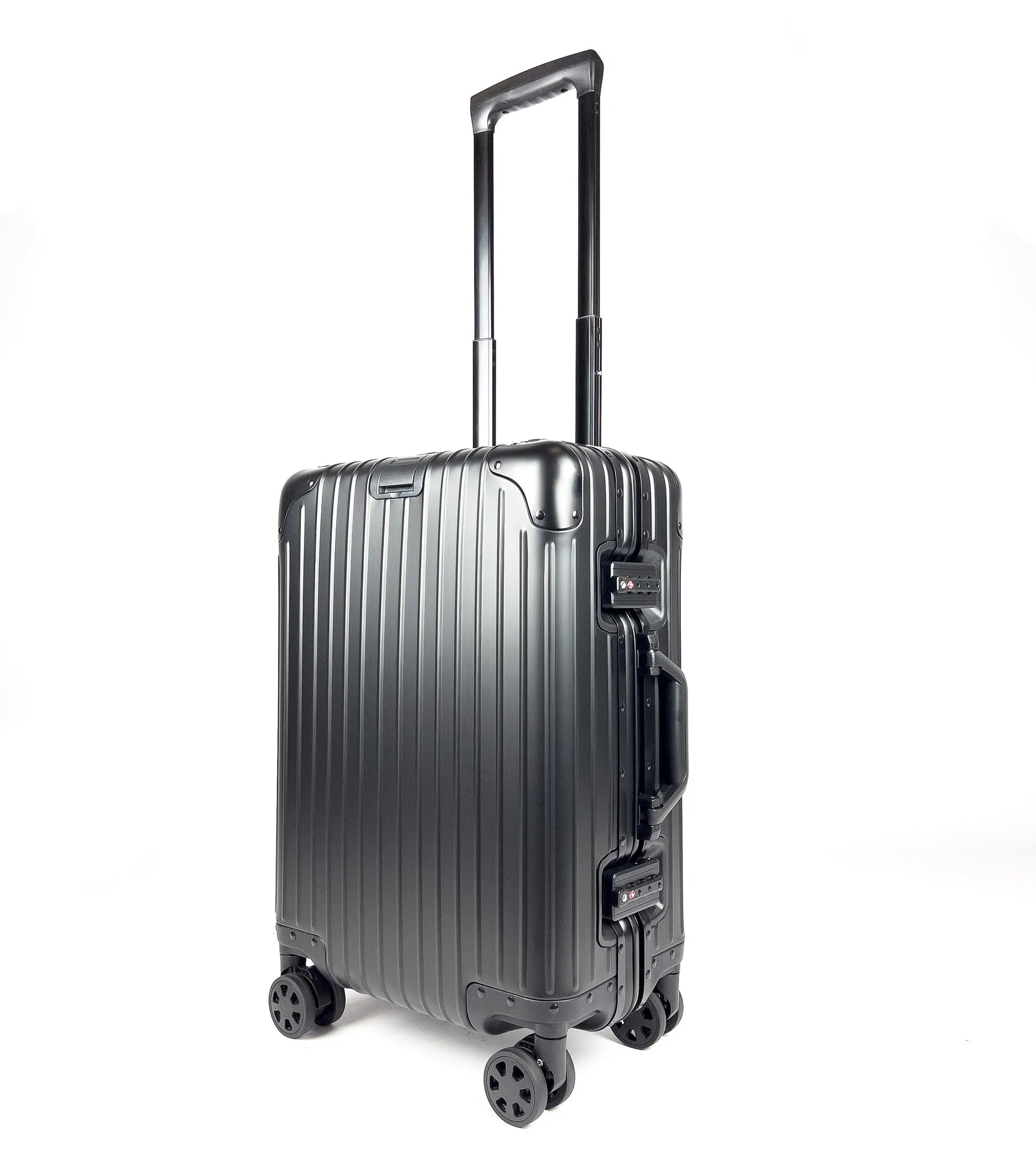 Aliumininis lagaminas 24" JUODAS 60x40x24 cm | 60L | ~4,8 kg