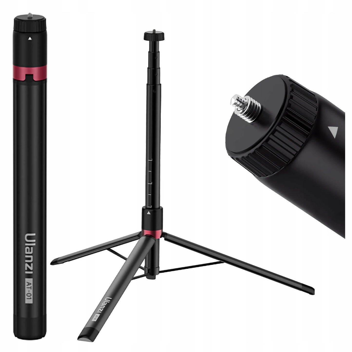 Aliumininis studijinis trikojis 153 cm ULANZI AT-01 1/4 ir 3/8 colio vloggeriams