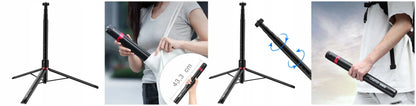 Aliumininis studijinis trikojis 153 cm ULANZI AT-01 1/4 ir 3/8 colio vloggeriams