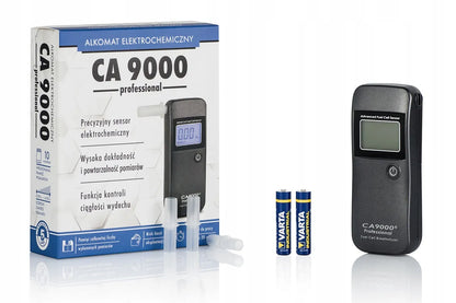 Alkotesteris BACscan 9000 Professional PRO rinkinys - kandikliai, dėklas, kalibravimai