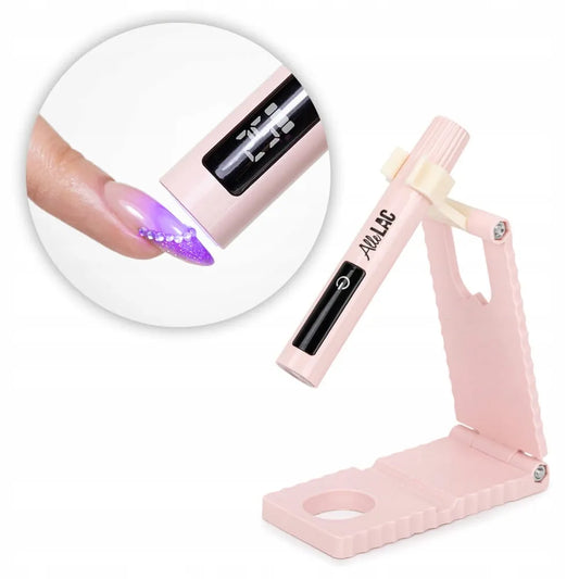 AlleLac UV LED lempa hibridiniams nagams, 1,6 W, tiksliam taškiniam kietinimui, rožinė