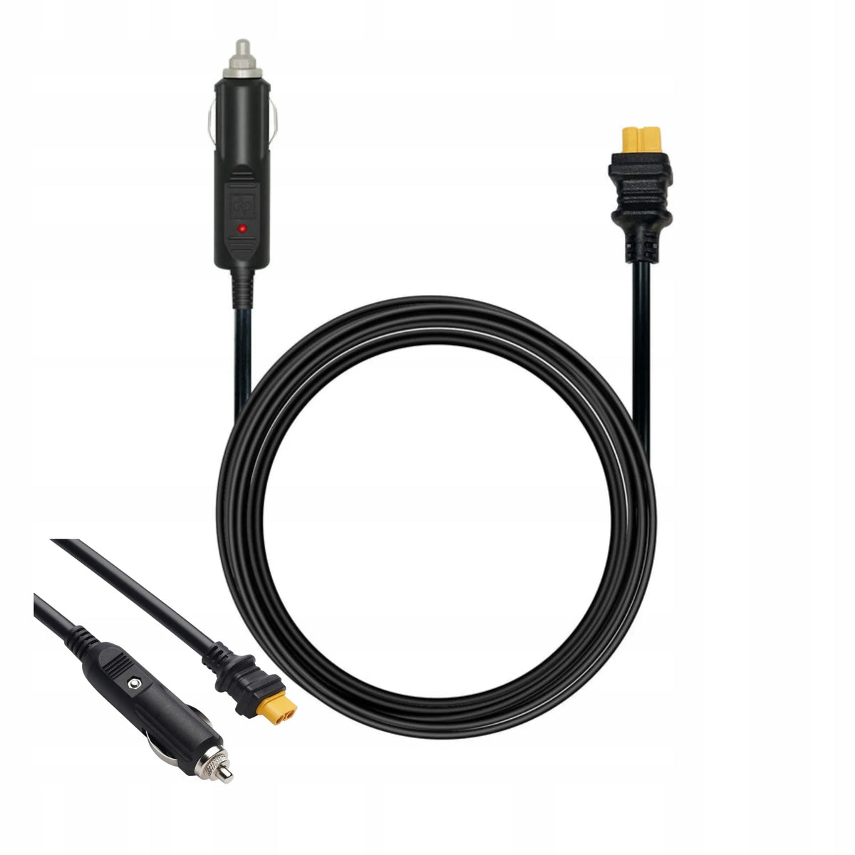 Allpowers XT60 automobilinis įkroviklis 1,5 m cigarečių degiklio lizdui 12V 24V