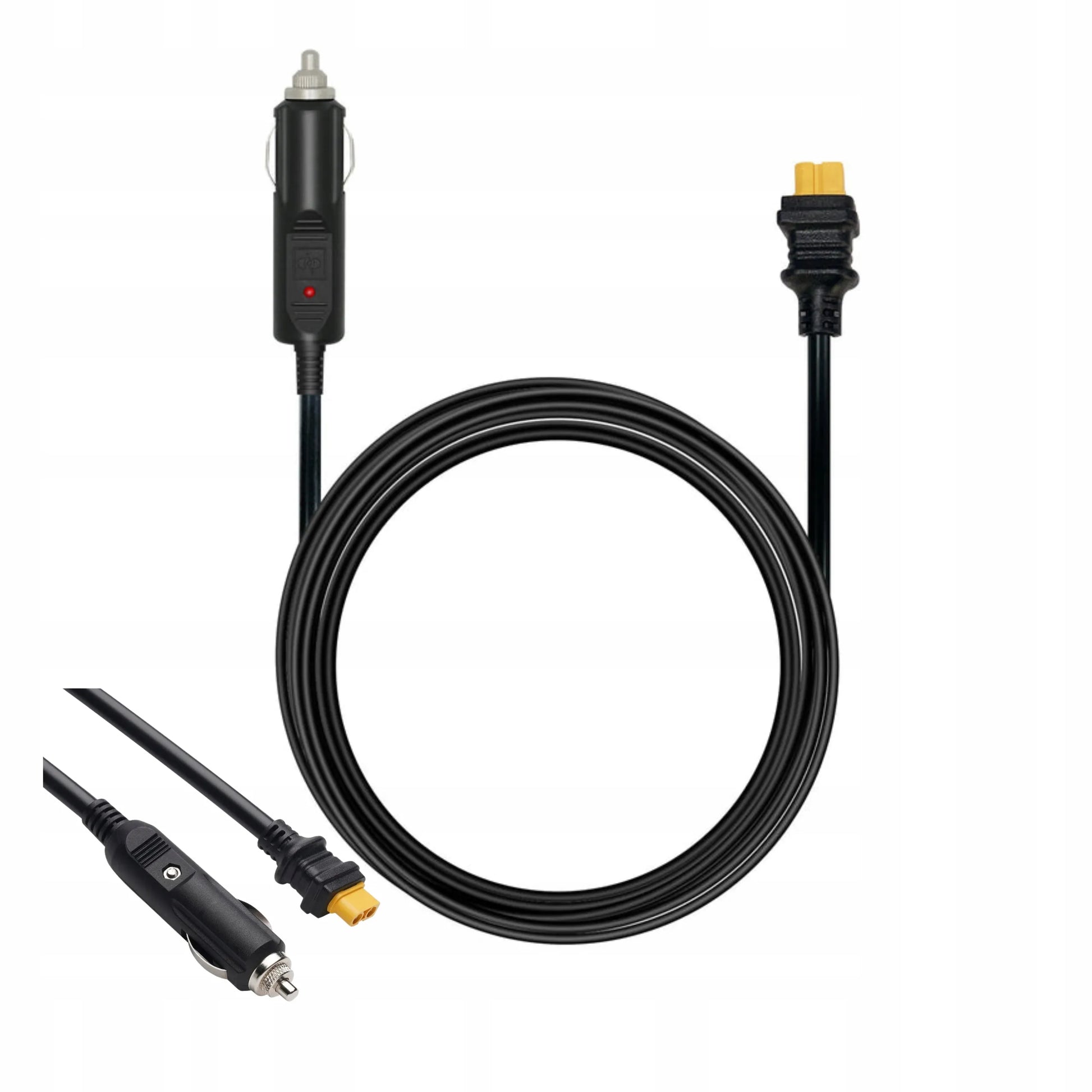 Allpowers XT60 automobilinis įkroviklis 1,5 m cigarečių degiklio lizdui 12V 24V