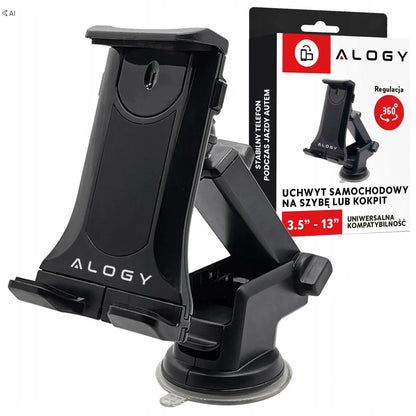 Alogy automobilinis laikiklis telefonui ir planšetei, tvirtinamas prie stiklo arba skydelio