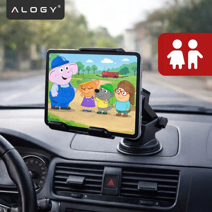 Alogy automobilinis laikiklis telefonui ir planšetei, tvirtinamas prie stiklo arba skydelio
