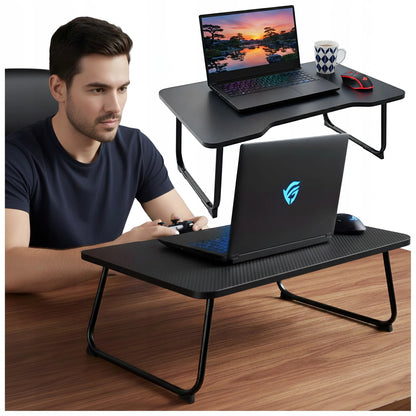 Alogy CarbonDesk™ sulankstomas stabilus staliukas nešiojamajam kompiuteriui, 60 × 40 cm, juodas