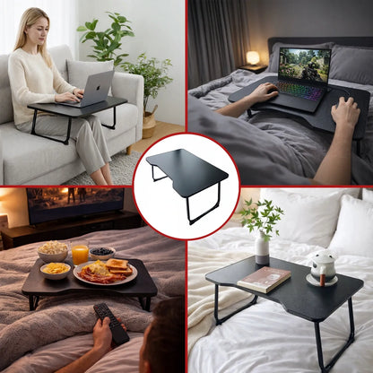 Alogy CarbonDesk™ sulankstomas stabilus staliukas nešiojamajam kompiuteriui, 60 × 40 cm, juodas