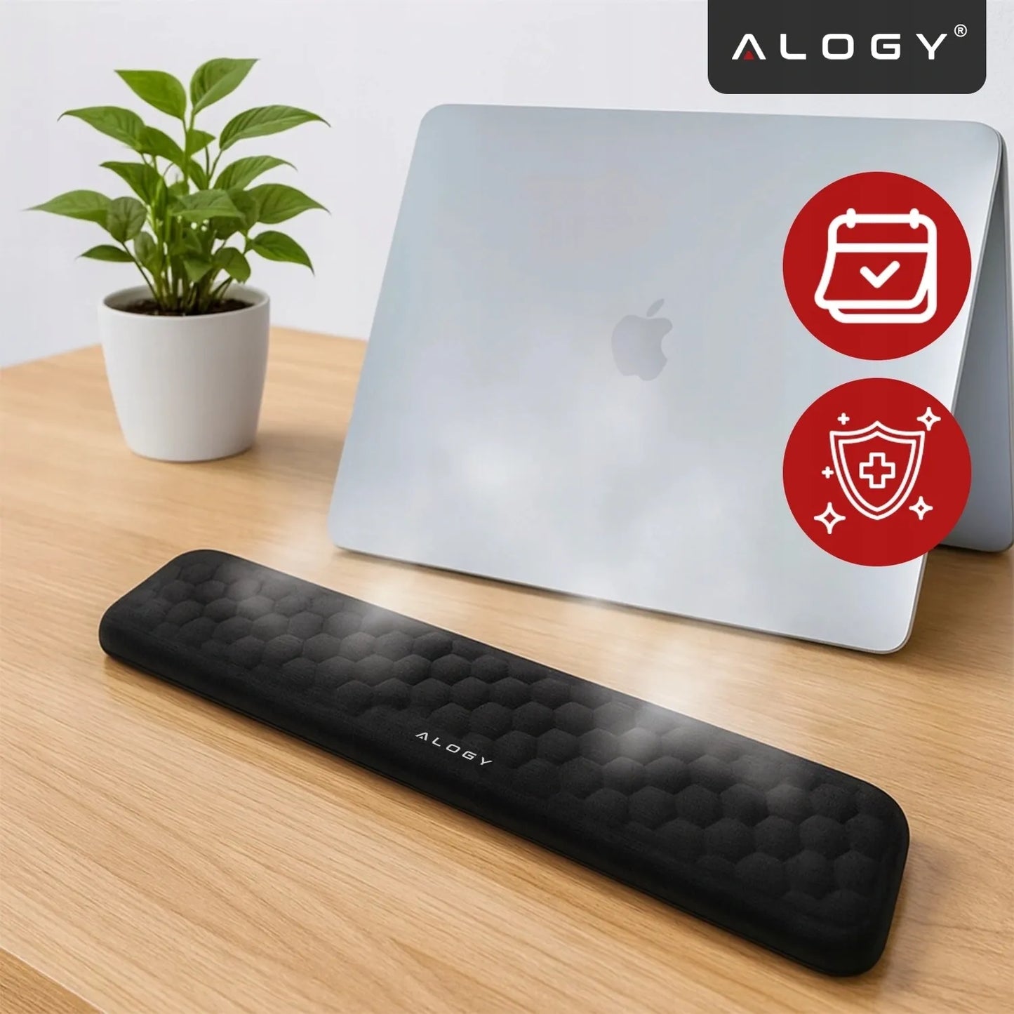 Alogy ErgoSupport™ riešų atramų rinkinys klaviatūrai ir pelei su Memory Foam