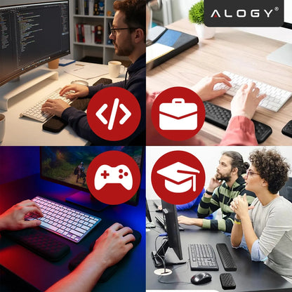 Alogy ErgoSupport™ riešų atramų rinkinys klaviatūrai ir pelei su Memory Foam